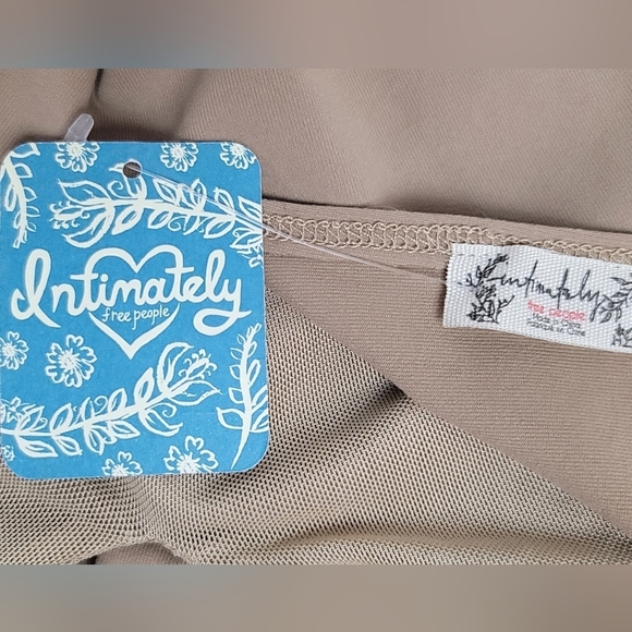 *NWT*Free People Bodysuit Keep It Sleek Tan Size‎ L - Picture 6 of 6